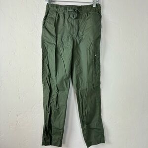 Orvis‎ Pants Sweat Joggers Go The Distance Straight Leg Ankle Solid Green Dark